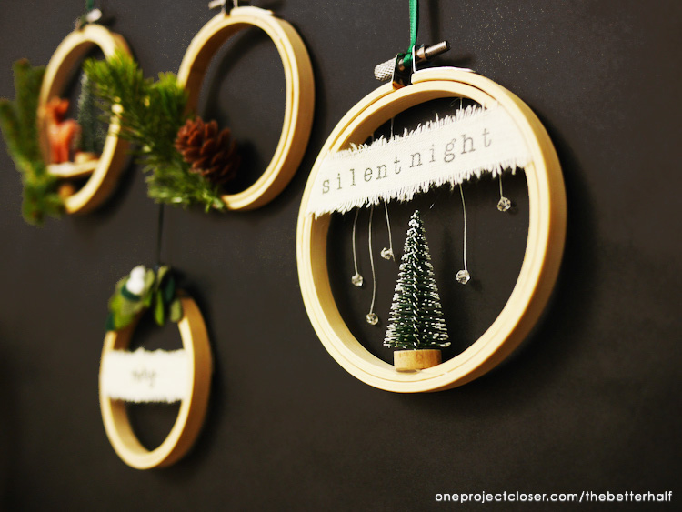 DIY Embroidery Hoop Ornaments