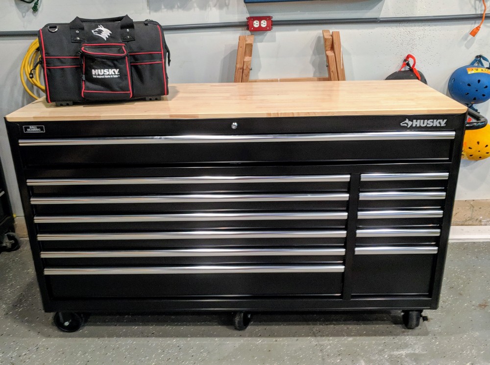 Husky Heavy-Duty Tool Chest Workbench Review (Model 