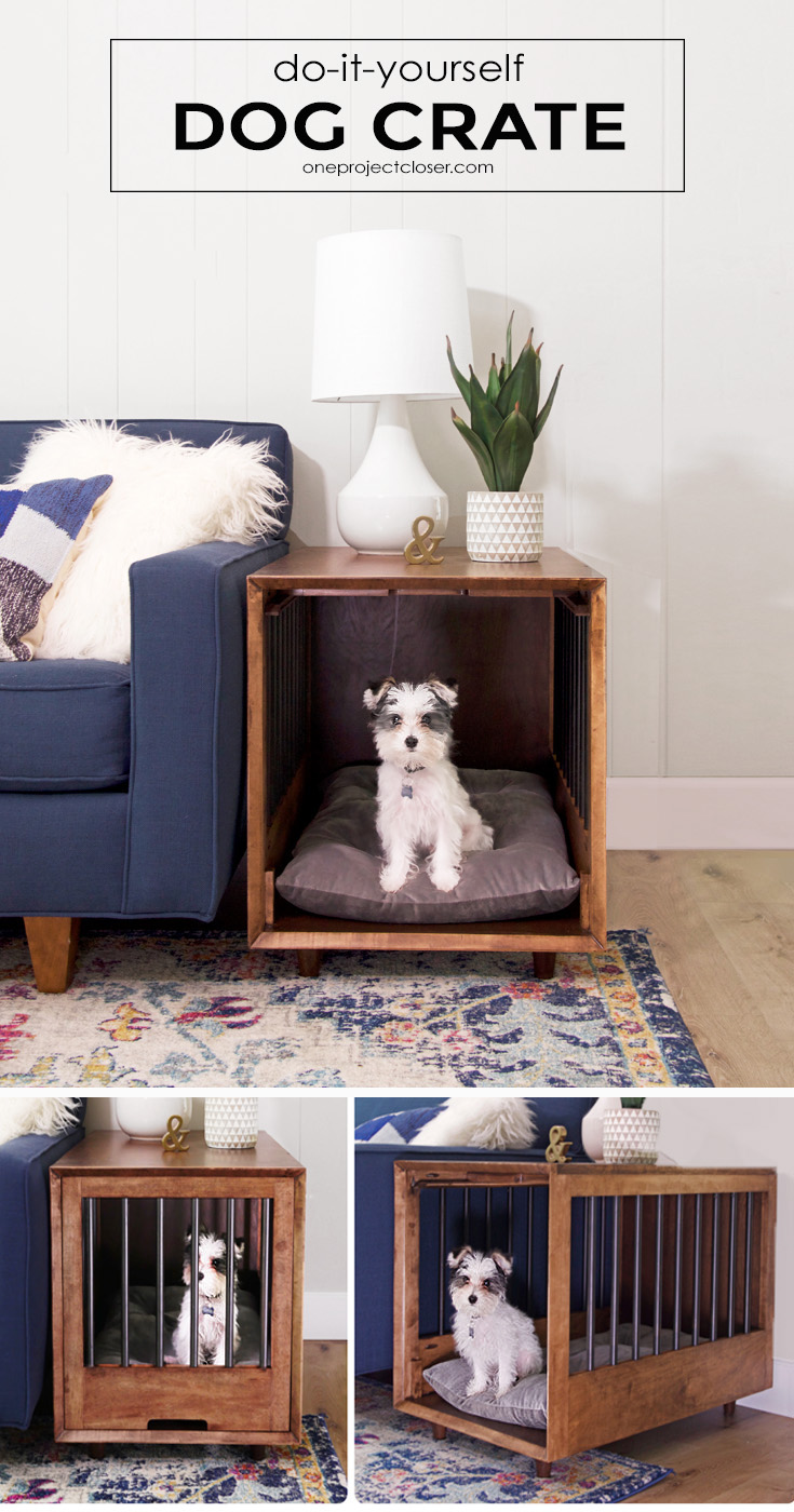 diy dog crate table