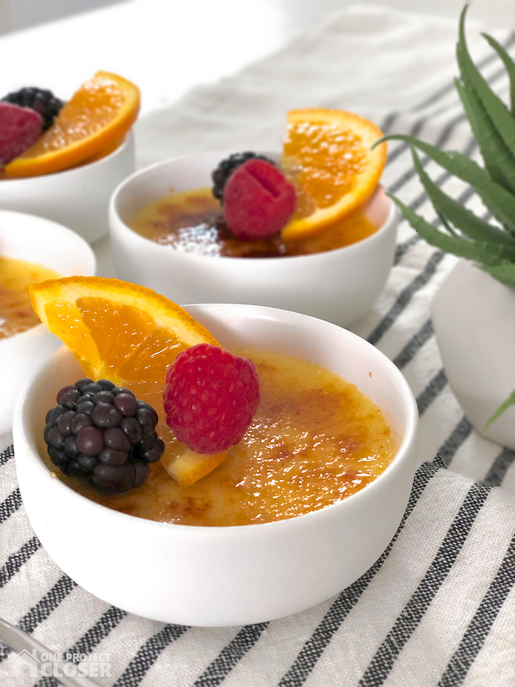 Easy Orange Creme Brulee Dessert