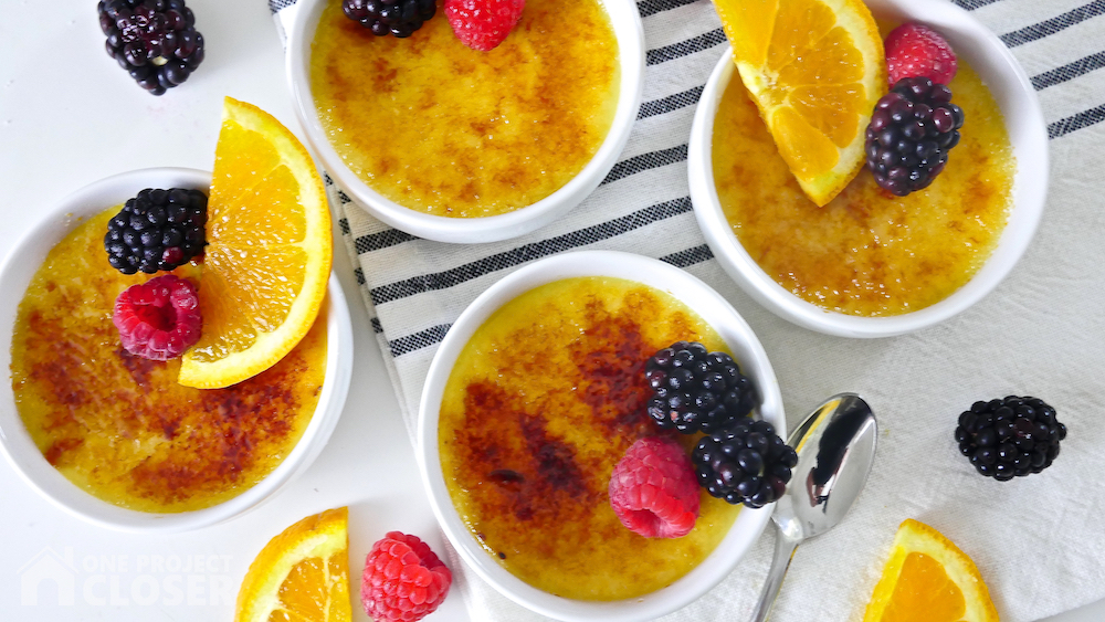 Easy Orange Creme Brulee Dessert