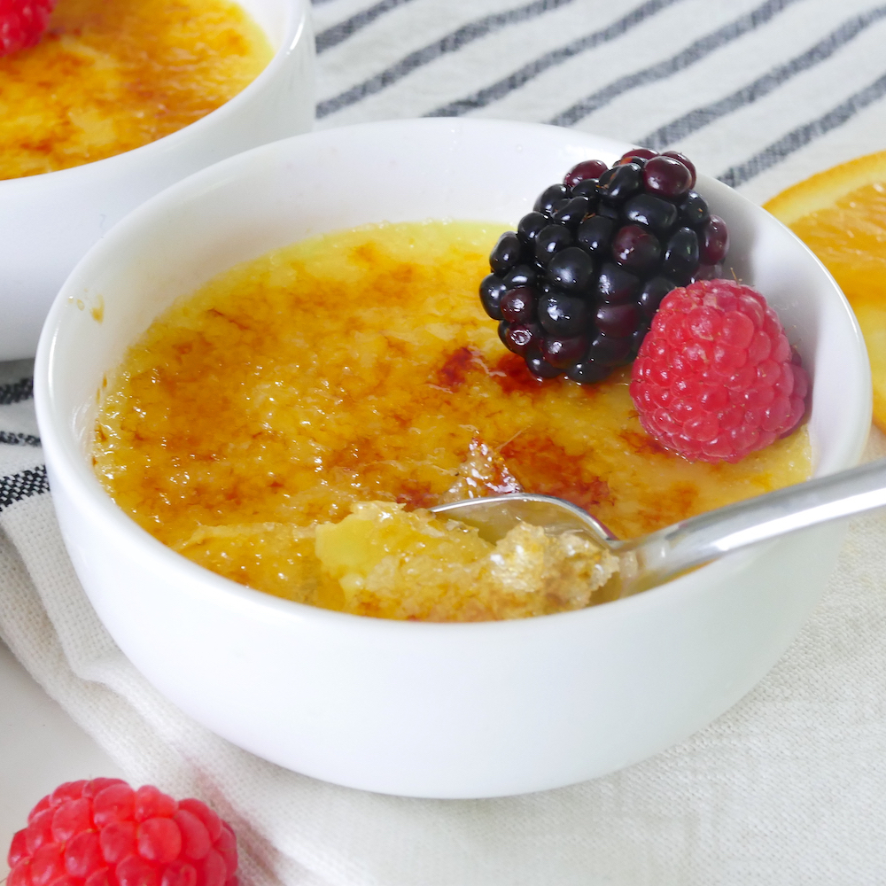 Easy Orange Creme Brulee Dessert